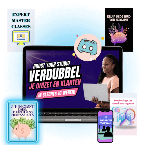 Groei je sportschool, fitness studio, personal trainer Groei je sportschool, fitness studio, personal trainer